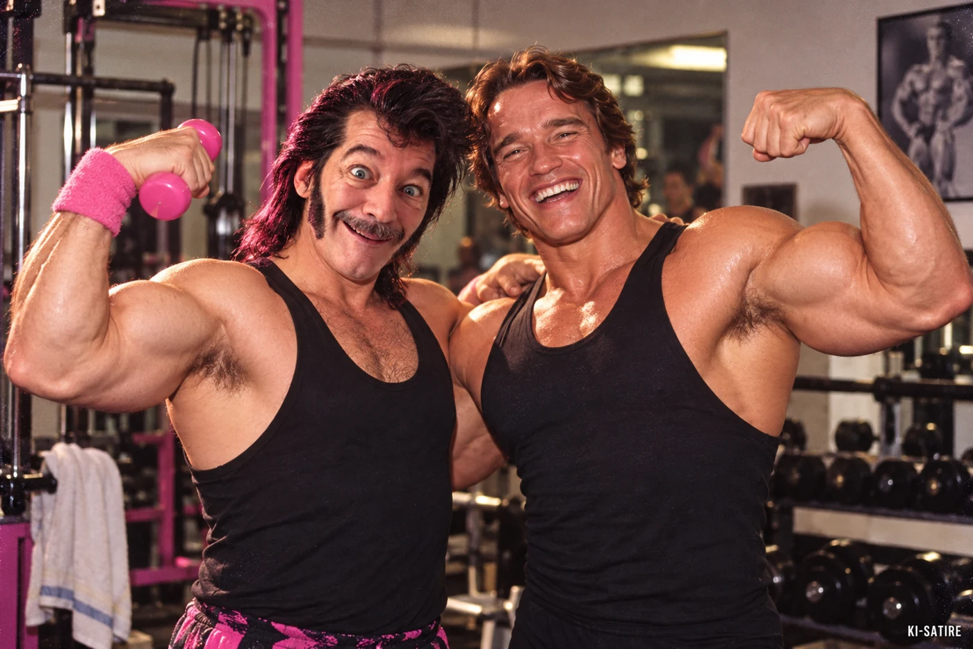 AI-Montage: DJ RON.NY mit Arnold Schwarzenegger