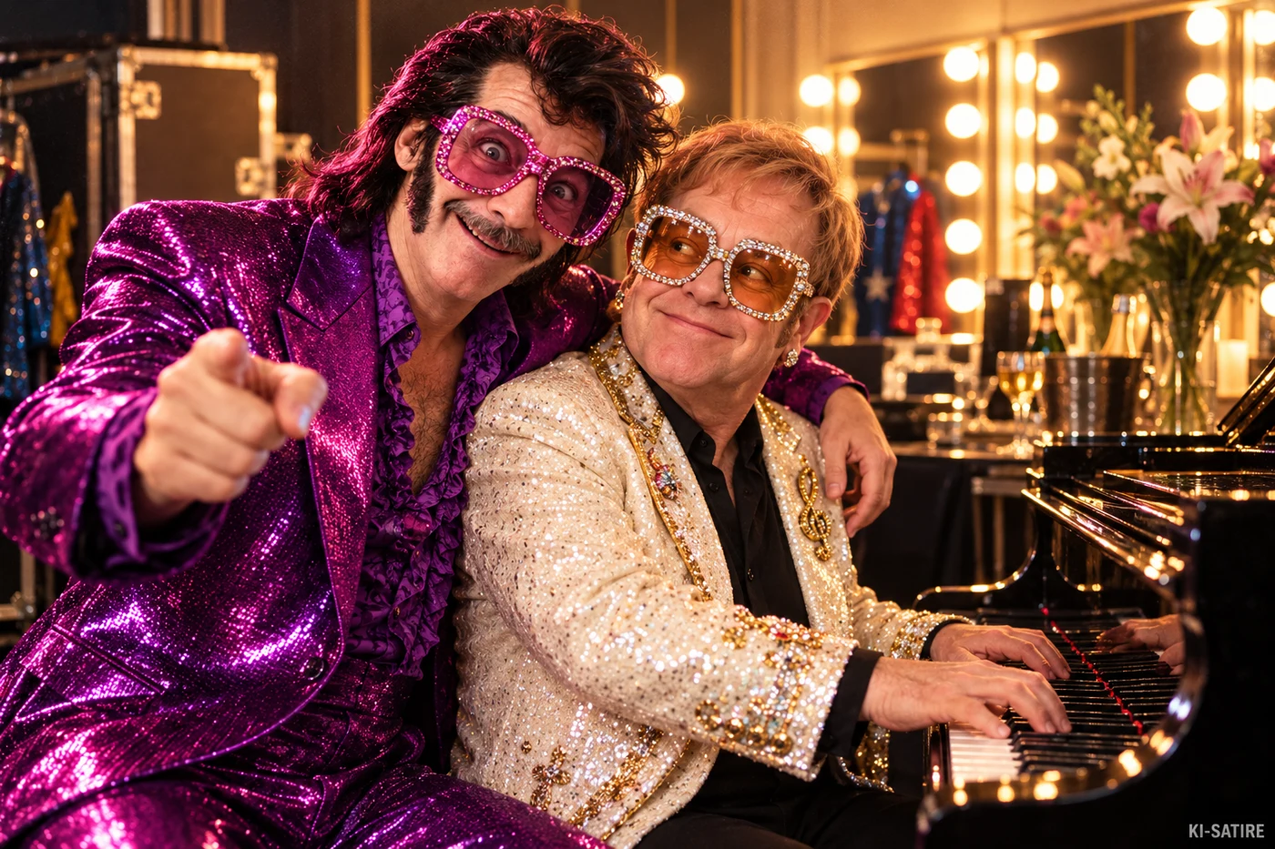 AI-Montage: DJ RON.NY mit Elton John